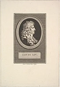 Portrait of Louis XIV by Augustin de Saint-Aubin