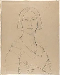 Portrait of Madame Paul Meurice, née Palmyre Granger by Jean Auguste Dominique Ingres