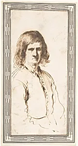 Portrait of Morose Man in Half-Length