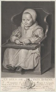 Portrait of one of Cornelis de Vos' children (probably), seated in a baby chair