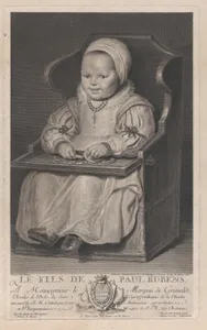 Portrait of one of Cornelis de Vos' children (probably), seated in a baby chair