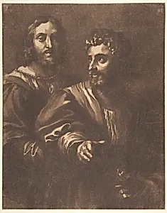 Portrait of Two Men (after Raphael)