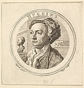 Portrait of William Huggins, translator of Ariosto by William Hogarth|Thomas Major|William Huggins