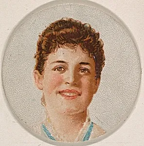 Portrait of woman, from the Novelties series (N228, Type 1) issued by Kinney Bros. by Kinney Brothers Tobacco Company