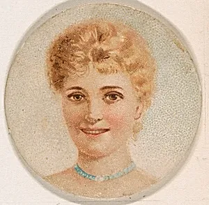 Portrait of woman, from the Novelties series (N228, Type 1) issued by Kinney Bros. by Kinney Brothers Tobacco Company