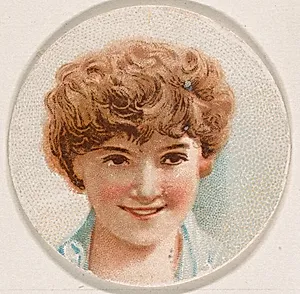 Portrait of woman, from the Novelties series (N228, Type 1) issued by Kinney Bros. by Kinney Brothers Tobacco Company
