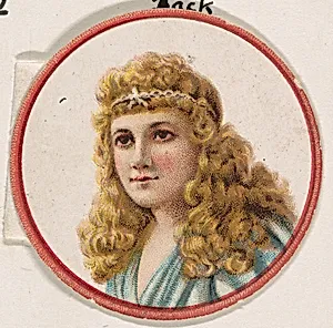 Portrait of woman, from the Novelties series (N228, Type 2) issued by Kinney Bros. by Kinney Brothers Tobacco Company
