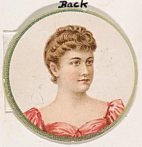Portrait of woman, from the Novelties series (N228, Type 2) issued by Kinney Bros. by Kinney Brothers Tobacco Company