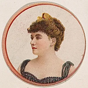 Portrait of woman, from the Novelties series (N228, Type 2) issued by Kinney Bros. by Kinney Brothers Tobacco Company