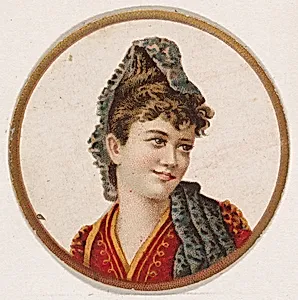Portrait of woman, from the Novelties series (N228, Type 2) issued by Kinney Bros. by Kinney Brothers Tobacco Company