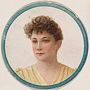 Portrait of woman, from the Novelties series (N228, Type 2) issued by Kinney Bros. by Kinney Brothers Tobacco Company