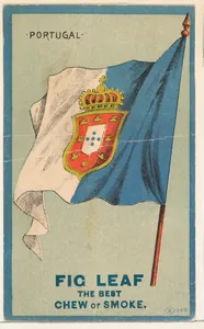 Portugal, from the National Flags series (N195) issued by Wm. S. Kimball & Co.