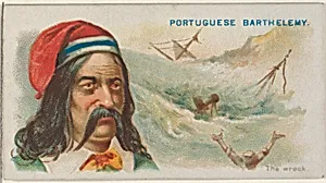 Portuguese Barthelemy, The Wreck, from the Pirates of the Spanish Main series (N19) for Allen & Ginter Cigarettes by George S. Harris & Sons|Allen & Ginter