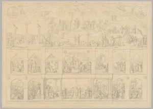 Preparatory Drawing for a Print Series on the History of Germany (Die Geschichte des deutschen Volkes in fünfzehn Bildern)