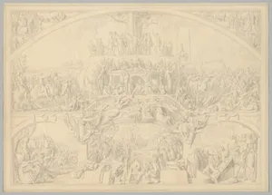 Preparatory Drawing for a Print Series on the History of Germany (Die Geschichte des deutschen Volkes in fünfzehn Bildern)