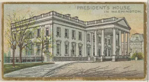 President's House in Washington, from the General Government and State Capitol Buildings series (N14) for Allen & Ginter Cigarettes Brands
