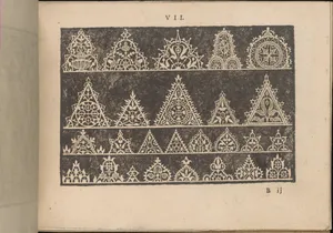 Prima Parte de' Fiori, e Disegni di varie sorti di Ricami Moderni, page 7 (recto)