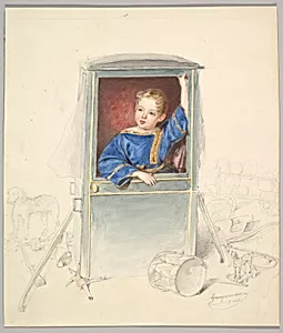 Prince Paul Clemens von Metternich as a Child, Surrounded by Toys by Rudolf Gaupmann