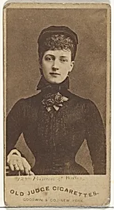 Princess of Wales, from the Actors and Actresses series (N171) for Old Judge Cigarettes by Goodwin & Company