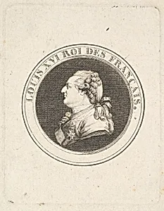 Print of a Portrait Medal of Louis XVI