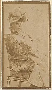 Profile of seated actress, from the Actresses series (N668)