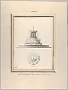 Project for a Fountain for La Place Louis XV