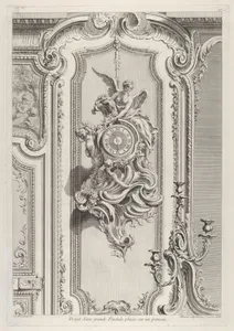 Projet d'une grande Pendule, from 'Oeuvre de Juste Aurele Meissonnier'