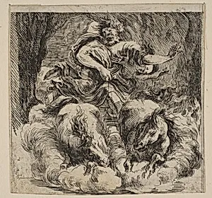 Proserpina, from 'Game of Mythology' (Jeu de la Mythologie) by Stefano della Bella|Jean Desmarets de Saint-Sorlin|Henri Le Gras|Louis XIV, King of France|Cardinal Jules Mazarin