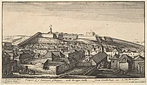 Prospect of the inner part of Tangier by Wenceslaus Hollar