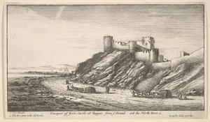 Prospect of Yorke Castle at Tangier, from ye Strand, and the North-West, from "Views of Tangier"