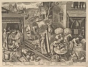 Prudence (Prudentia) from The Virtues by Philips Galle|Pieter Bruegel the Elder|Hieronymus Cock