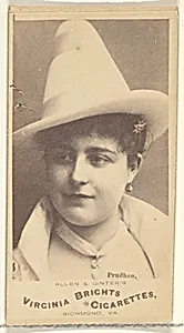 Prudhon, from the Actors and Actresses series (N45, Type 1) for Virginia Brights Cigarettes by Allen & Ginter
