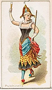Pulchinella Dancer, from the Dancing Women series (N186) issued by Wm. S. Kimball & Co. by William S. Kimball & Company
