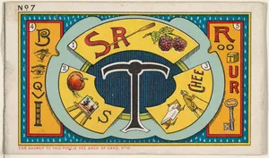 Puzzle Card Number 7, Tea Puzzle, from the Jokes series (N118) issued by Duke Sons & Co. to promote Honest Long Cut Tobacco