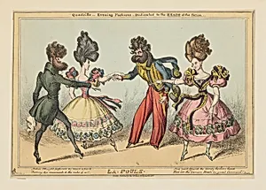 Quadrille–Evening Fashions– Dedicated to the Heads of the Nation: La Poule by Thomas McLean|William Heath ('Paul Pry')