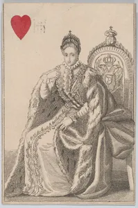 Queen (Catherine 2nd from Russia), from "Court Game of Geography"