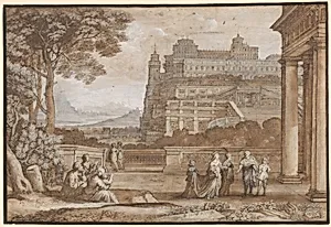 Queen Esther Approaching the Palace of Ahasuerus