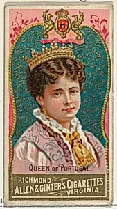 Queen of Portugal, from World's Sovereigns series (N34) for Allen & Ginter Cigarettes by Allen & Ginter