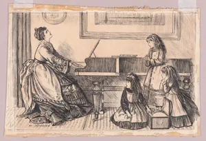 Queen Prima Donna at Home, for "Punch," November 7, 1874