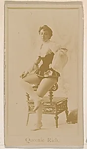 Queenie Rich, from the Actresses series (N245) issued by Kinney Brothers to promote Sweet Caporal Cigarettes by Kinney Brothers Tobacco Company