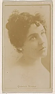 Queenie Vassar, from the Actresses series (N245) issued by Kinney Brothers to promote Sweet Caporal Cigarettes by Kinney Brothers Tobacco Company