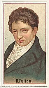 R. Fulton, printer's sample for the World's Inventors souvenir album (A25) for Allen & Ginter Cigarettes by Allen & Ginter