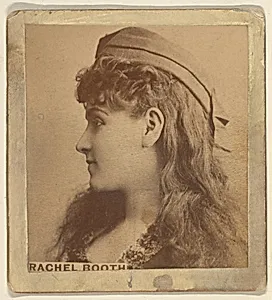 Rachel Booth, from the Actresses series (N246), Type 2, issued by Kinney Brothers to promote Sporting Extra Cigarettes by Kinney Brothers Tobacco Company