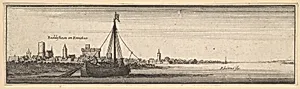 Rüdesheim by Wenceslaus Hollar