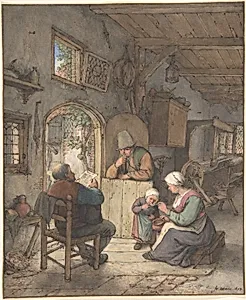 Reading the News at the Weavers' Cottage