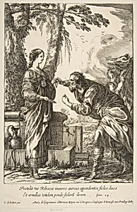 Rebecca and Eliezer by Herman Weyen|François Chauveau|Laurent de La Hyre