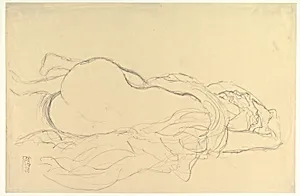 Reclining Nude with Drapery, Back View
