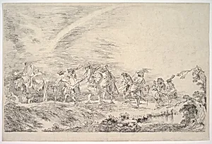 Recruits Going to Join the Regiment by Antoine Watteau
