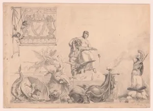 Recto: Phantasie und Künstler (Imagination and the Artist); Verso: Studie zu Phantasie und Künstler (Study for Imagination and the Artists)