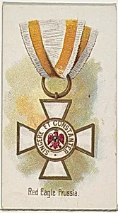 Red Eagle, Prussia, from the World's Decorations series (N30) for Allen & Ginter Cigarettes by Lindner, Eddy & Claus|Allen & Ginter